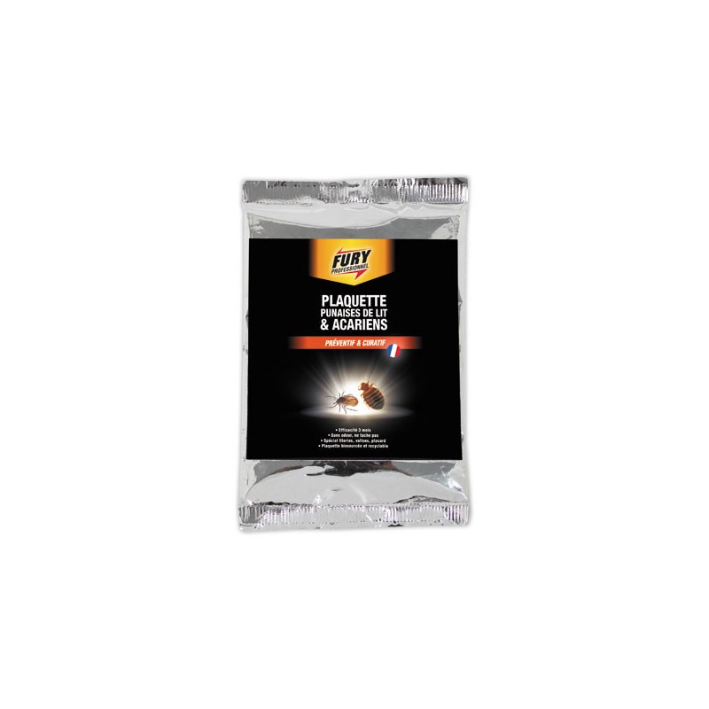 plaquette punaises de lit & acariens Fury  - Fiducial