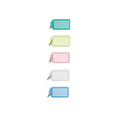 Portes clés à clapet couleurs acidulés  x50 - Fiducial