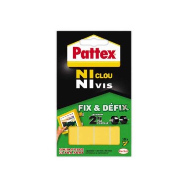 Pastilles adhésives Ni Clou NiVis - blanches  - Fiducial
