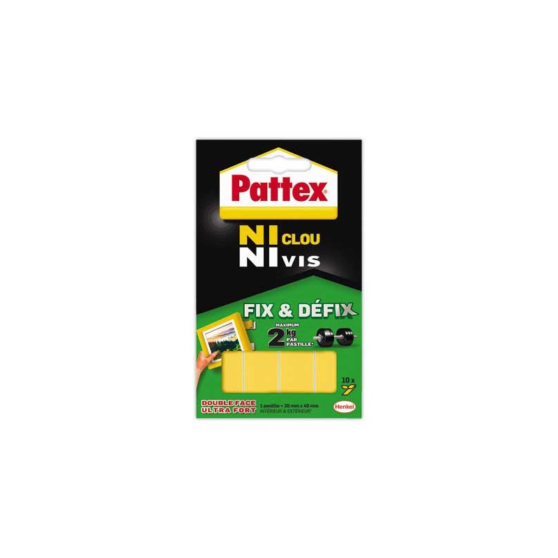 Pastilles adhésives Ni Clou NiVis - blanches  - Fiducial