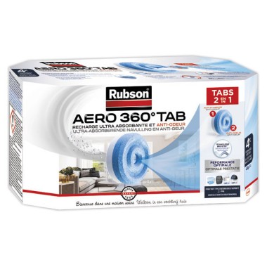 Recharges pour absorbeur d'humidité Rubson Aero 360  x4 - Fiducial