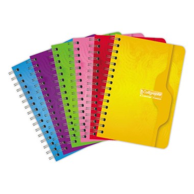 Carnet spirale Calligraphe 70g, 9x14cm,5x5, 100 pages  - Fiducial