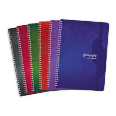 Cahier spirale Calligraphe 70g, A4, Seyès, 100 pages  - Fiducial