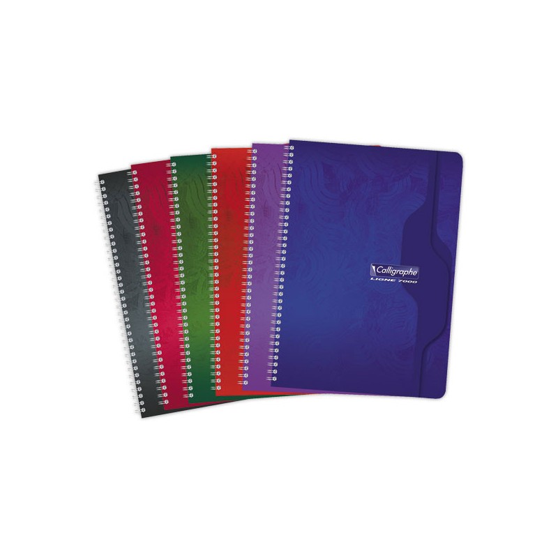 Cahier spirale Calligraphe 70g, A4, Seyès, 180 pages  - Fiducial