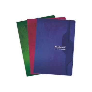 Cahier agrafé Calligraphe 70G, A4, 5x5,96 pages  - Fiducial