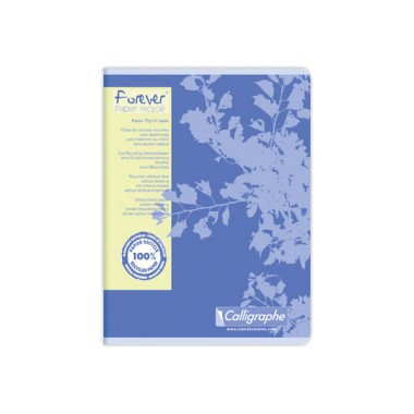 Cahier piqué recyclé 17x22cm, 70g, Seyes, 96 pages  - Fiducial