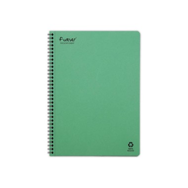 Cahier recyclé à spirales pages A4 5x5.  - Fiducial