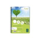 Cahier recyclé à spirales pages A5 5x5.  - Fiducial