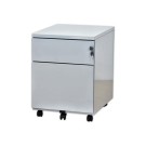 Caisson mobile en métal 2 tiroirs aluminium  - Fiducial