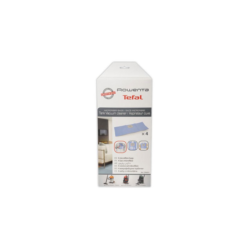 4 sacs pour aspirateur ROWENTA ZR 70  x4 - Fiducial
