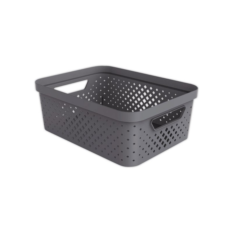 Panier de rangement Pixel 11L gris SUNDIS  - Fiducial