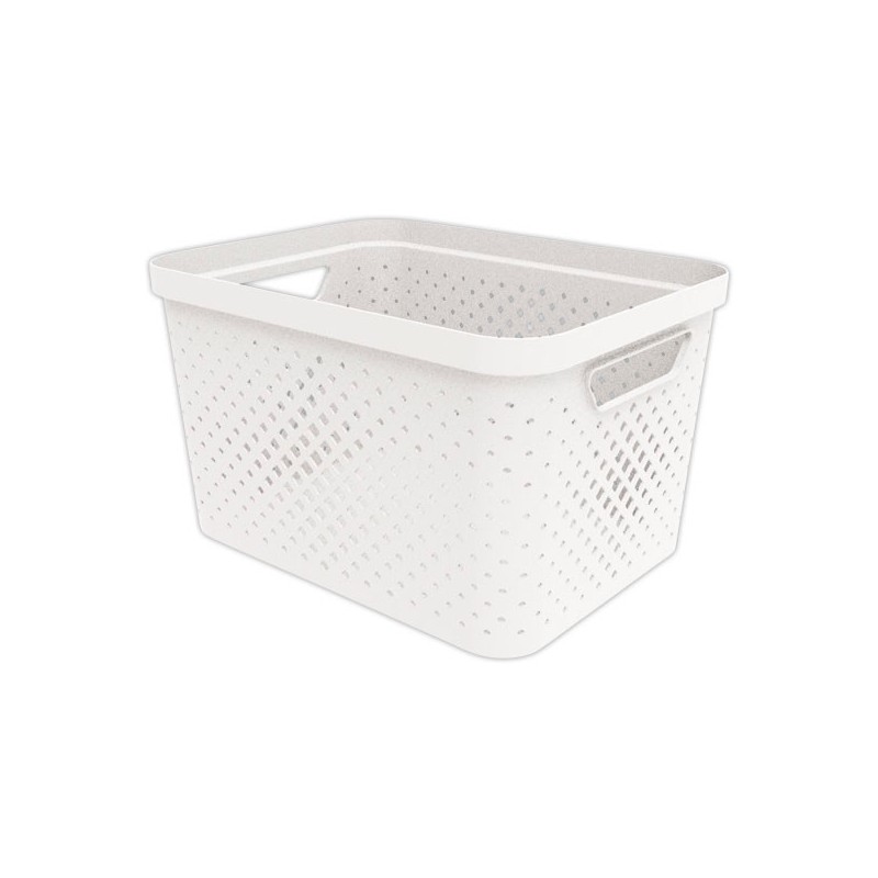 Panier de rangement Pixel 11L blanc SUNDIS  - Fiducial