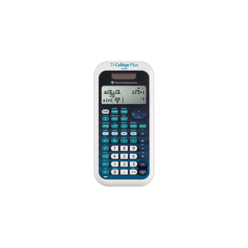Calculatrice TI Collège Plus Solaire  - Fiducial