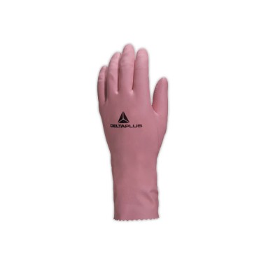 Gants menage latex rose taille 9  x2 - Fiducial