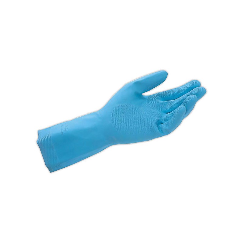 Gants menage latex bleu taille 7  x2 - Fiducial