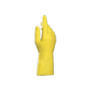 Gants menage latex jaune taille 10  x2 - Fiducial