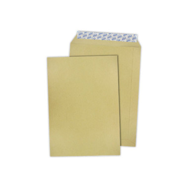 Pochettes kraft brun bande siliconée 229x324 mm 90g  x250 - Fiducial