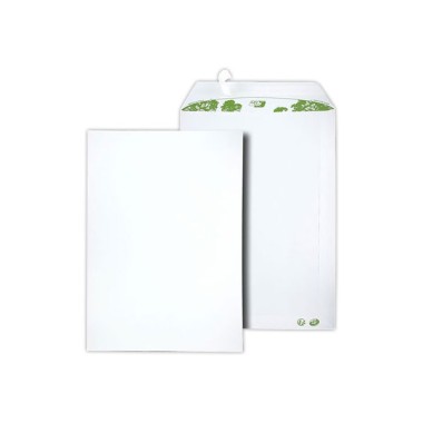 Pochettes blanches bande siliconée 229x324 mm sans fenêtre 90g  x250 - Fiducial