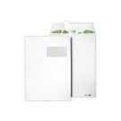 Pochettes blanches bande siliconée 229x324 mm avec fenêtre 90g  x250 - Fiducial