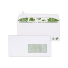 Enveloppes DL blanches recyclées 80g bande protection fenêtre 45x100mm  x200 - Fiducial