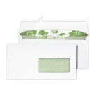 Enveloppes blanches bande siliconnée 110x220 90G Fenêtre 45x100 recycl  x500 - Fiducial