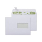 Enveloppes blanches bande siliconnée 162x229 90G Fenêtre 45x100 recycl  x500 - Fiducial