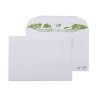 enveloppes MSPA extra blnches 162x229 mm 100% recycl 80g bande gommée  x500 - Fiducial