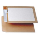 Pochettes de protection kraft brun dos carton rigide 260x330 mm 120g  x100 - Fiducial