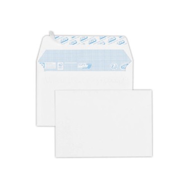 enveloppes blanches C6 114x162 80 g bande siliconée  x50 - Fiducial