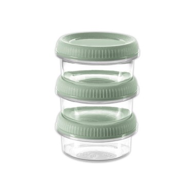 Boîtes à sauce Smart to go CURVER - vert  x3 - Fiducial