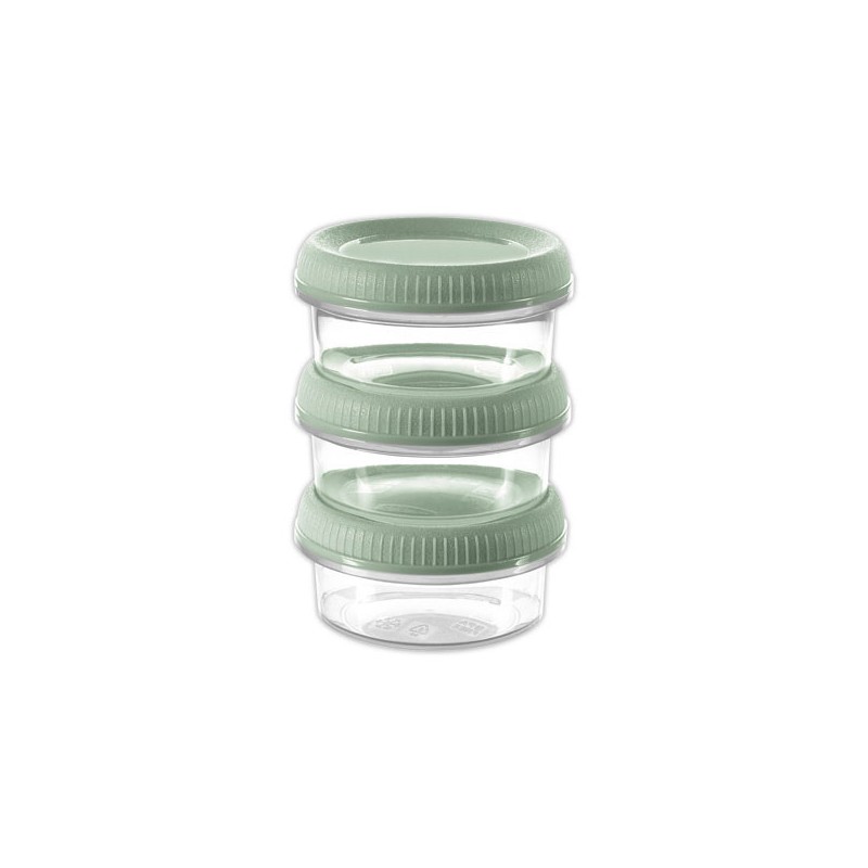 Boîtes à sauce Smart to go CURVER - vert  x3 - Fiducial