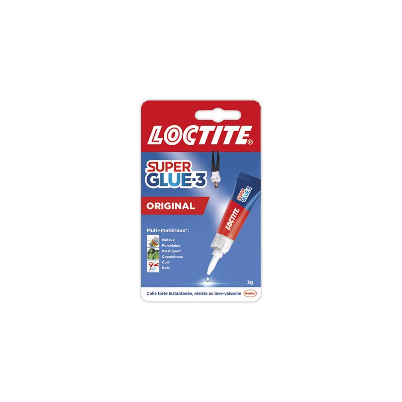 Tube de colle SUPER GLUE 3 Universal liquide - 3g  - Fiducial