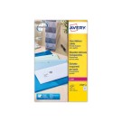 Planches d'étiquettes transparentes 63,5x38,1 mm, 525 étiq/boîte  x25 - Fiducial