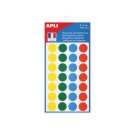 140 pastilles gommettes de signalisation rondes, Diamètre 15 mm, assor  - Fiducial