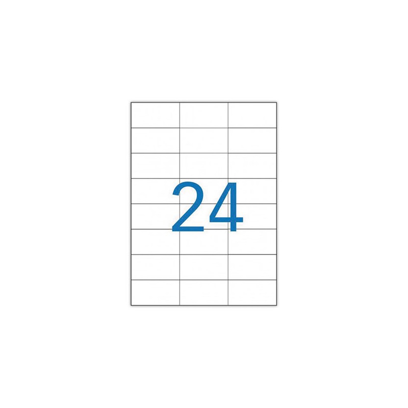 planches de 24 étiquettes de signalisation, 70x35 mm, 100% recyclé  x100 - Fiducial