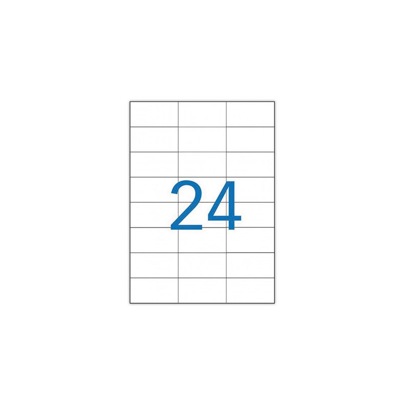 planches de 24 étiquettes de signalisation, 70x37 mm, 100% recyclé  x100 - Fiducial