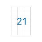planches de 21 étiquettes de signalisation, 70x42,4 mm, 100% recyclé  x100 - Fiducial