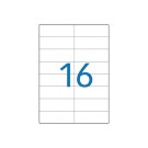 planches de 16 étiquettes de signalisation, 105x35 mm, 100% recyclé  x100 - Fiducial