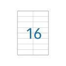 planches de 16 étiquettes de signalisation, 105x37 mm, 100% recyclé  x100 - Fiducial