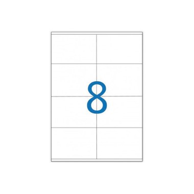 planches de 8 étiquettes de signalisation, 105x70 mm, 100% recyclé  x100 - Fiducial