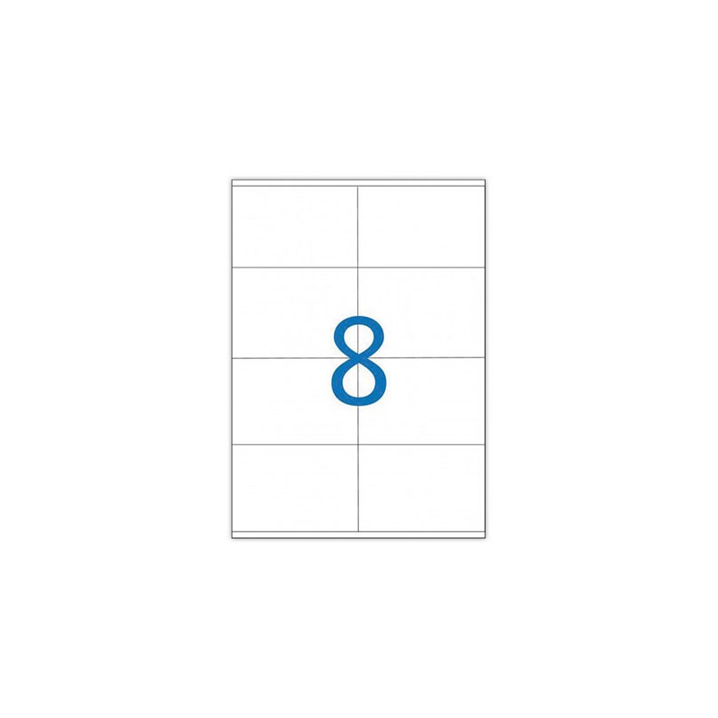 planches de 8 étiquettes de signalisation, 105x70 mm, 100% recyclé  x100 - Fiducial