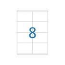 planches de 8 étiquettes de signalisation, 105x70 mm, 100% recyclé  x100 - Fiducial