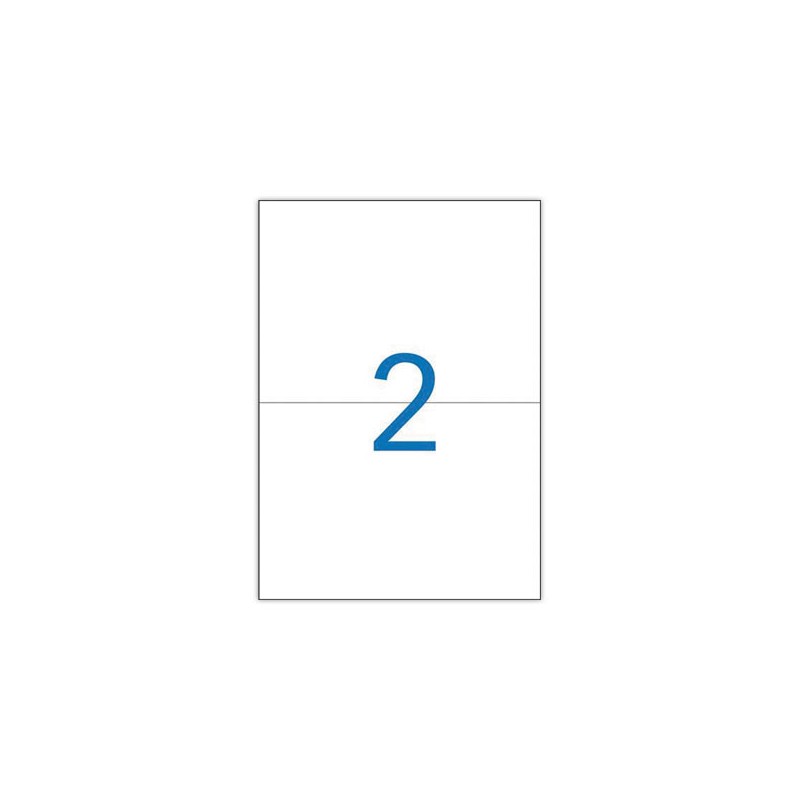 planches de 2 étiquettes de signalisation, 210x148,5 mm, 100% recyclé  x100 - Fiducial