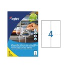 Planches d'étiquettes enlevables laser99,1x139 mm 100 étiq/boîte  x25 - Fiducial