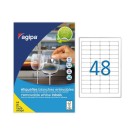 Planches d'étiquettes enlevables laser45,7x21,2 mm 1200 étiq/boîte  x25 - Fiducial