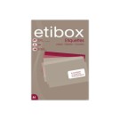 Planches d'étiquettes 70x37 mm soit 2400/ boîte, jaune  x100 - Fiducial