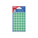 462 pastilles gommettes de signalisation rondes, Diamètre  8 mm, vert  - Fiducial