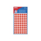 462 pastilles gommettes de signalisation rondes, Diamètre  8 mm, rouge  - Fiducial