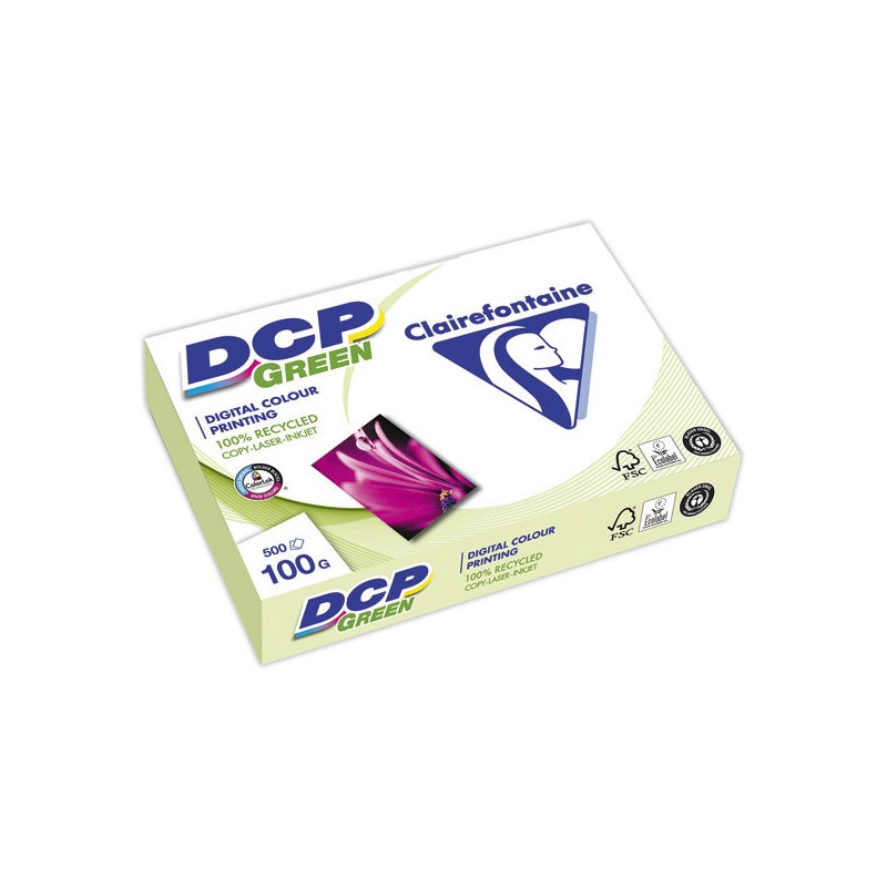 Ramette de 500 feuilles papier blanc laser CLAIREFONTAINE DCP A4 100g  - Fiducial