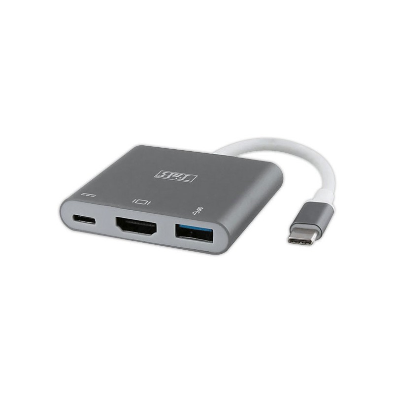 Adaptateur Vidéo Multiport Type C versHDMI/ USB 3.1 / Type C PD2  - Fiducial